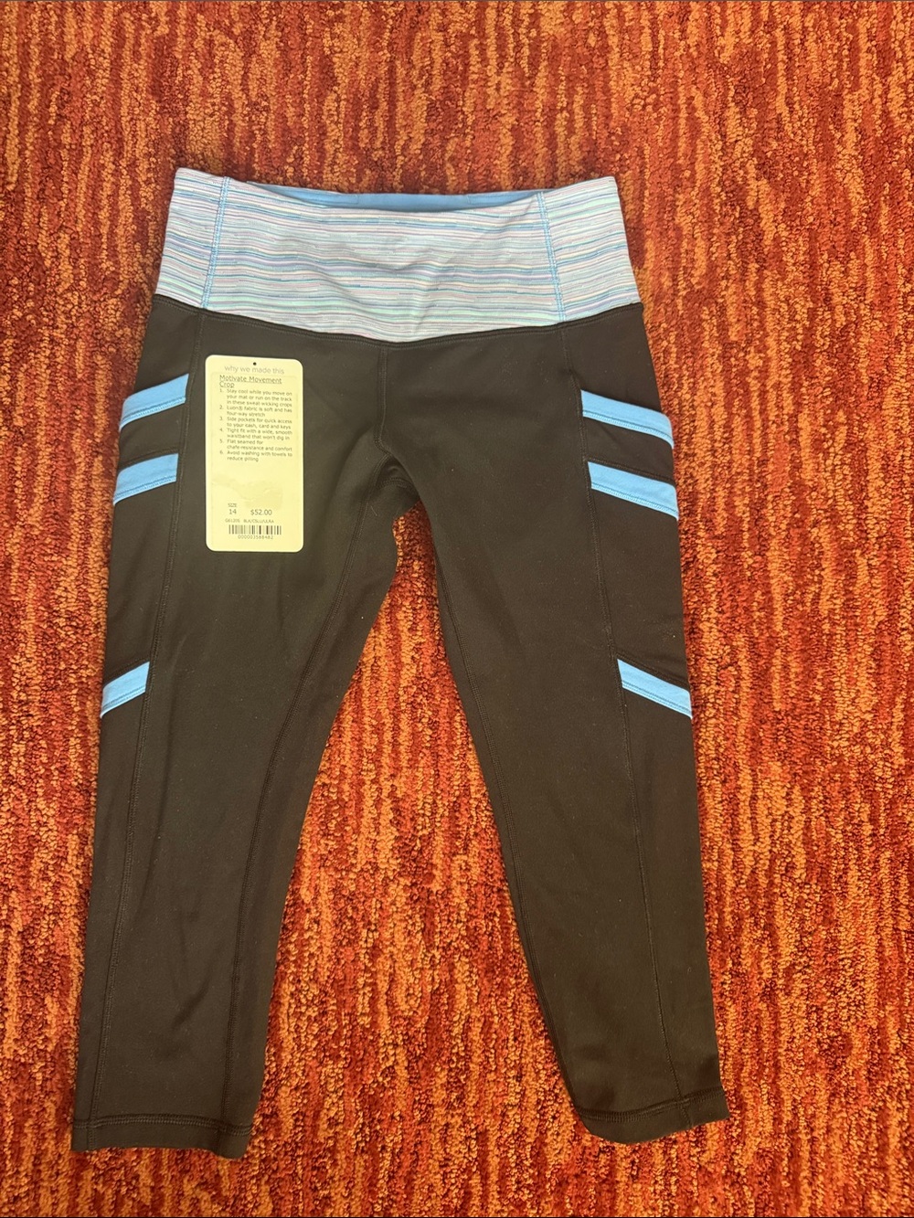 Ivivva Motivate Movement Crop Sz 14
